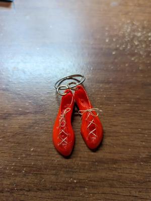 climbing shoe keychain
