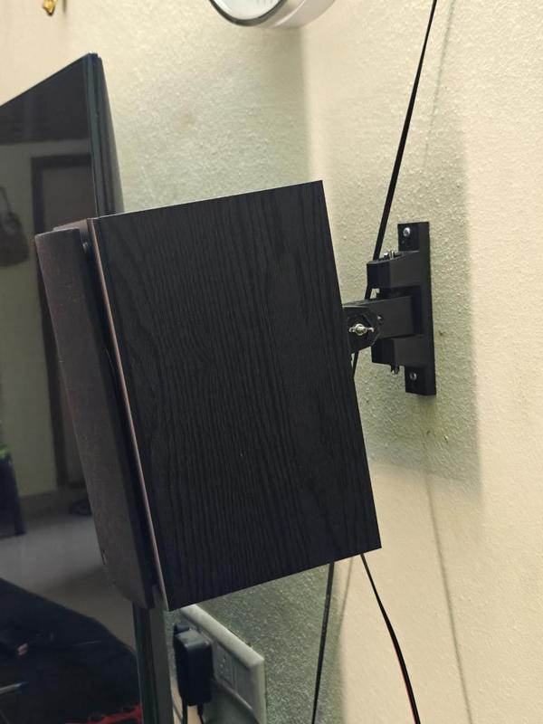 Speaker Wall Mount, 2 axis for heavy satellite speakers
