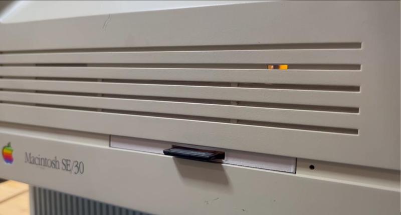 Macintosh SE/30 BlueSCSI V2 Floppy Drive Slot Access Bracket