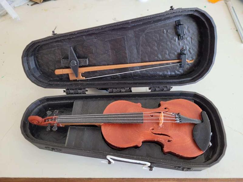 violin and case  (or viola or cello)