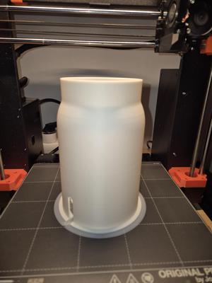 Bathroom fan reducer funnel