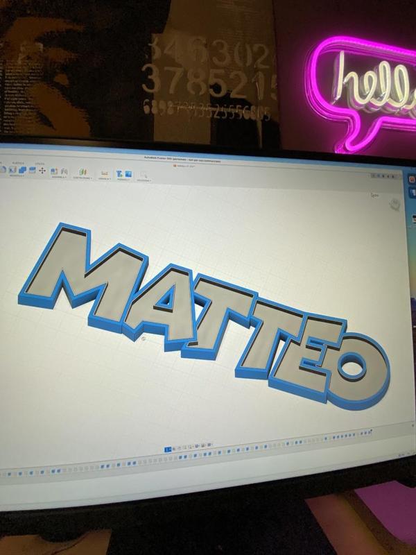 INSEGNA LUMINOSA LED MATTEO