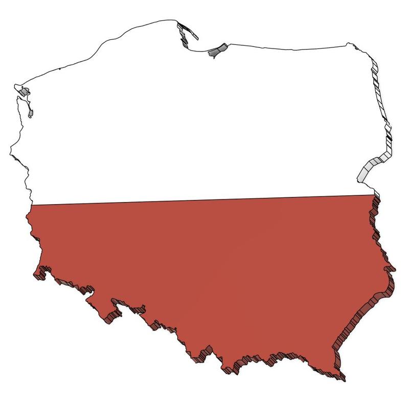 Poland Country Magnet (parametric)