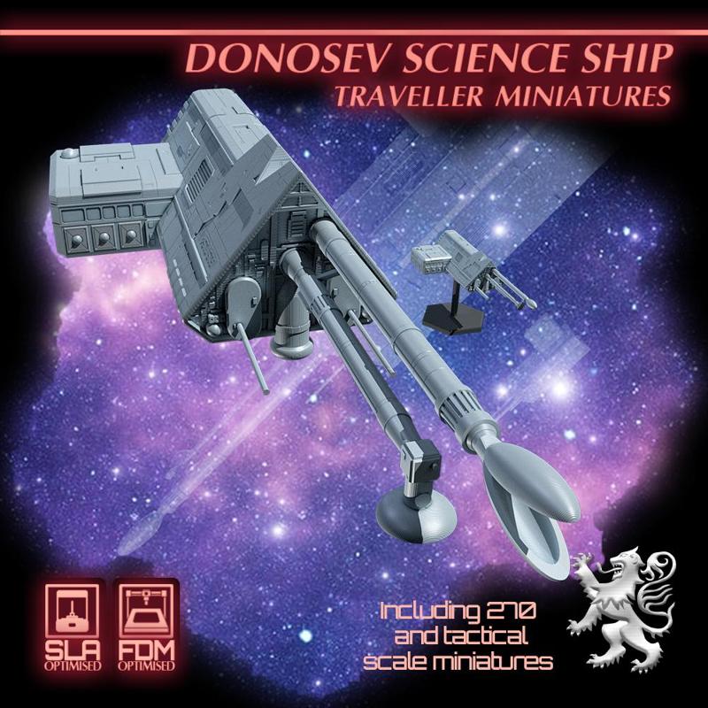 Donosev Science Ship - Traveller Miniatures