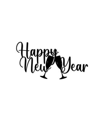 inscription decoration , HAPPY NEW YEAR
