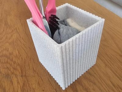 Marble Ribbed Container Box