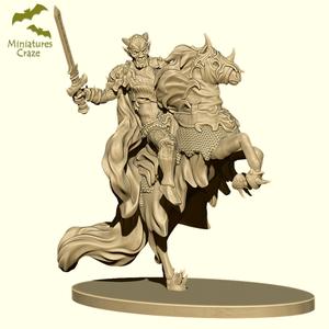 Devil Knight Mounting Horse