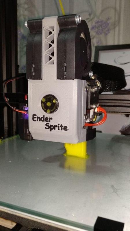 K3D Cooling Duct for Sprite Extruder / Bambu indicator mod