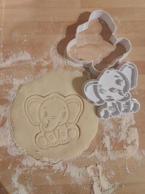 Baby Elephant Cookie Cutter and Stamp