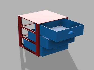 Modular Storage Box with Drawers V 2.0