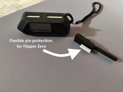 Flexible pin protection for Flipper Zero