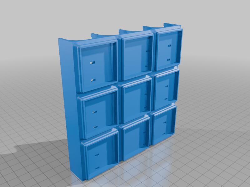 Gridfinity Drawer Insert Trough