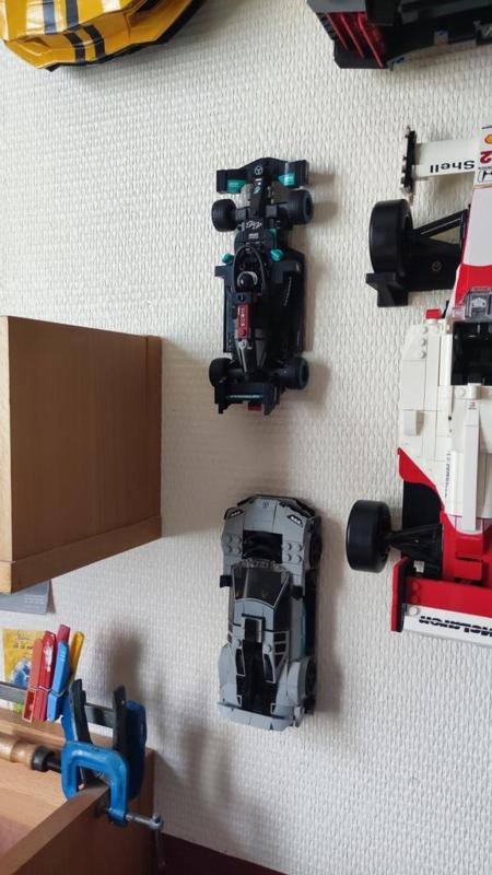 mercedes f1 and amg one lego wall mount