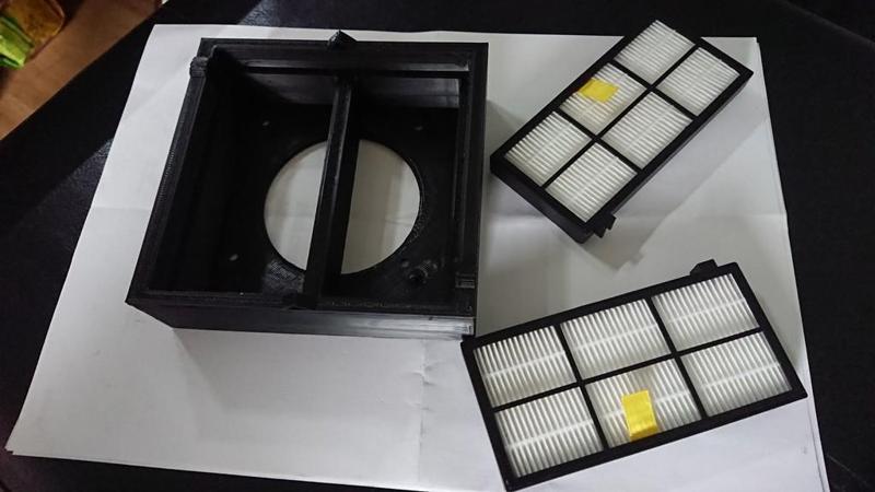 Snapmaker 2.0 enclosure filter mod (or any 80mm fan) for Roomba 800/900 series filters