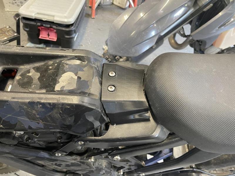 Surron X battery cover extender for Luna Cycle Seat Extender