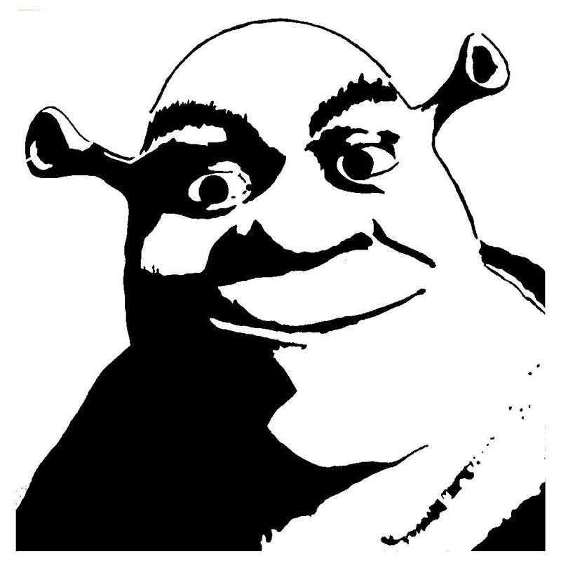 DW Shrek stencil 1