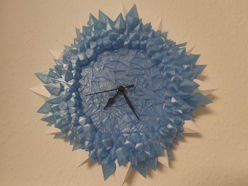 Crystal wall clock