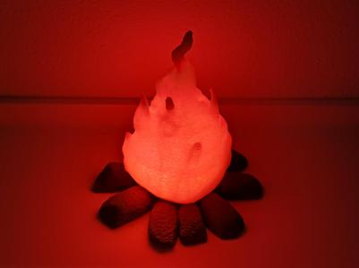 Fire tea light