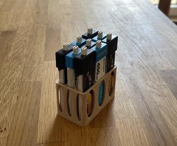 1S Lipo Battery Holder with 9 slots for 450mAh 