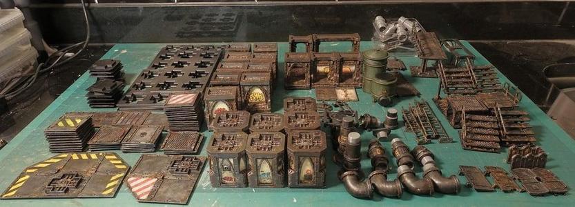Zone Mortalis Like modular terrain pack for 28mm wargames