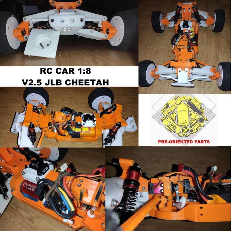 V2.5 RC CAR 1:8 JLB CHEETAH DIY EDITION FREE DEMO