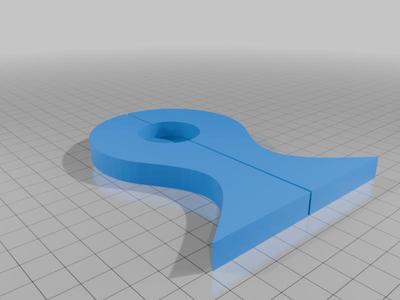 Router template for cutting board handle