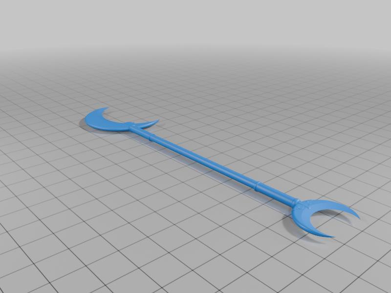 Water Tribe Crescent Staff