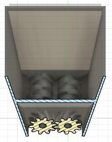 Fischfutter shredder