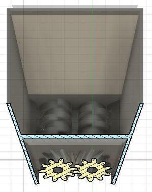 Fischfutter shredder