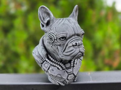CYBERPUNK FRENCH BULLDOG BUST