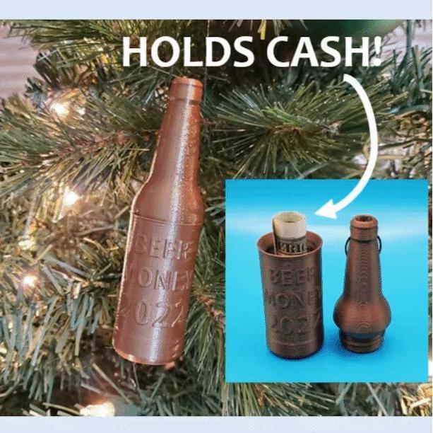 Beer Money Christmas Ornament