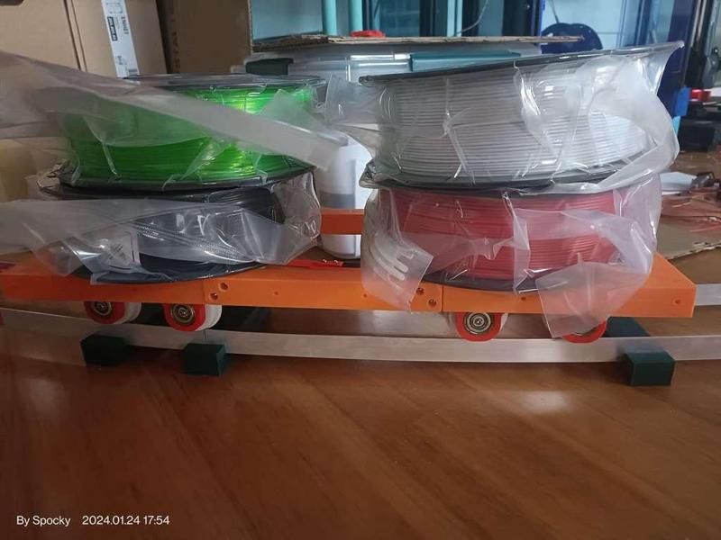 Skateboard Bearing bogies for guinea pig train