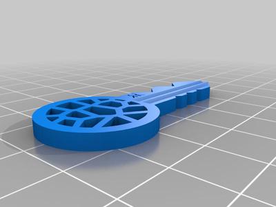 key keychain 52mm voronoi V