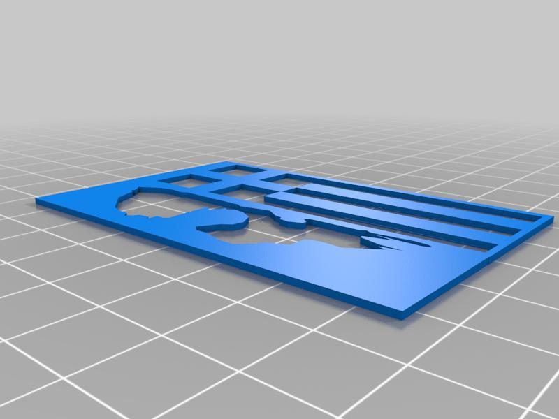 GREEK FLAG GHOST STENCIL