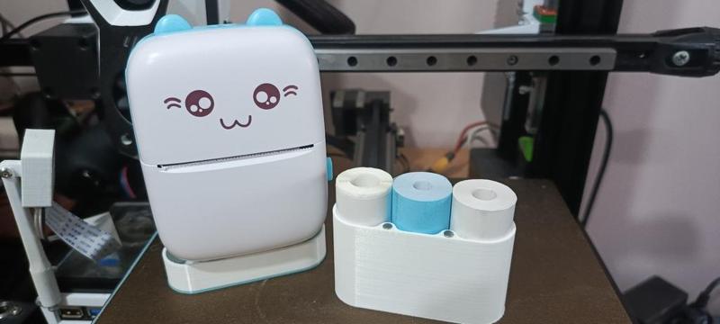 Mini thermal printer rolls case