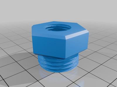 PG7 Female to ½" Male Straight Pipe Thread Adapter