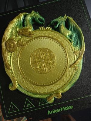 Dragon wall clock