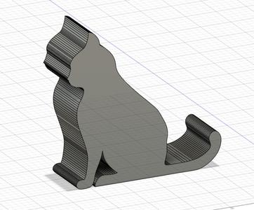 Phone holder - Cat (middle tail)