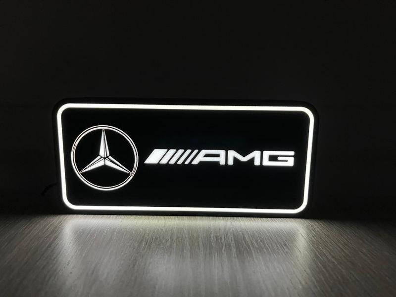 Lightbox led lamp mercedes AMG 