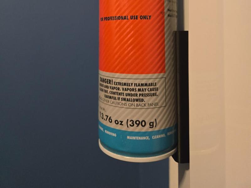 Hidden magnetic can holder. one TPU profile