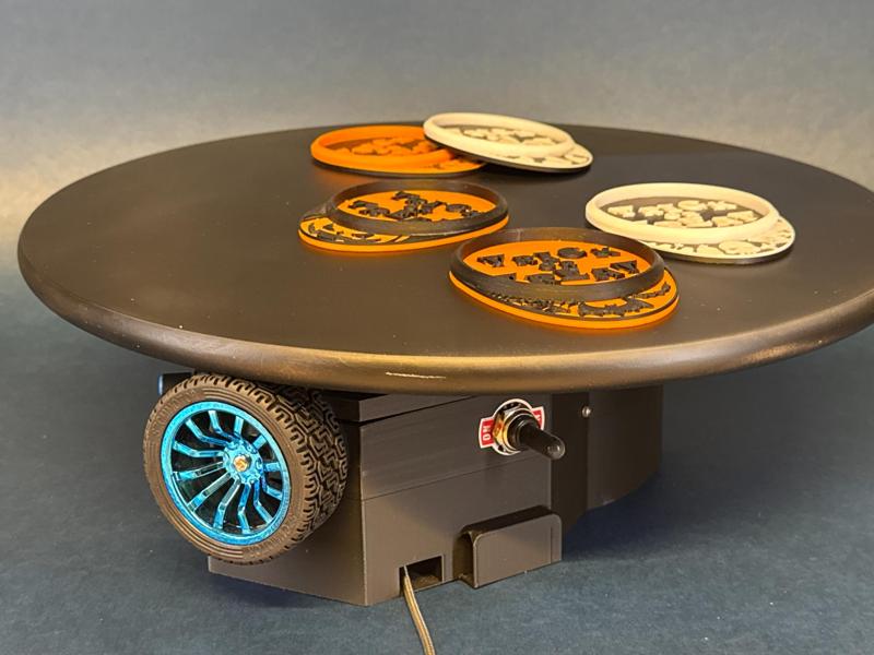 Gyro, the IKEA SNUDDA rotary table - turntable