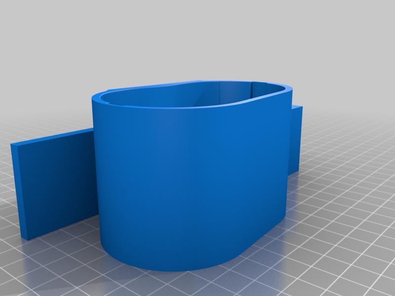 Resmed AirMini CPAP headboard holder (Two-part Print Remix)