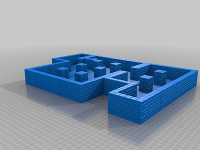 Troll Skull Manor - Basement Level - 3x3 Tiles