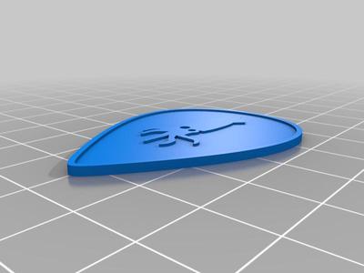 Squid Engraved Guitar Pick