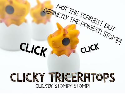 Fidget Clicky Triceratops