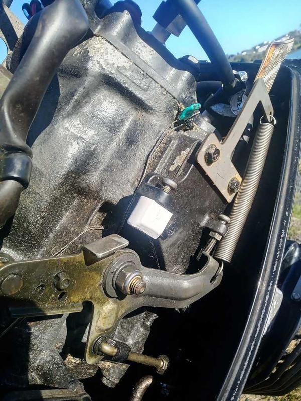 Outboard throtle stop for 30hp Mercury 2 stroke
