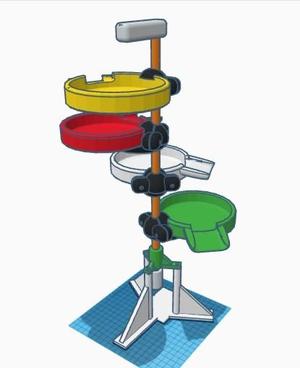 Fuente de agua Platos