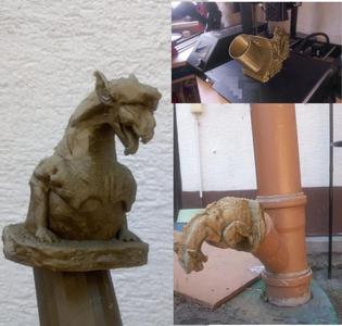 Gargoyle #3 - Post Topper to Water Spout Remix