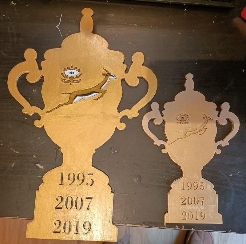 Springbok South Africa Rugby World Cup Webb Ellis Trophy