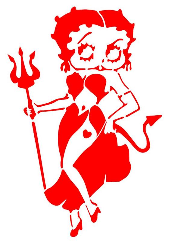 Betty Boop stencil 10